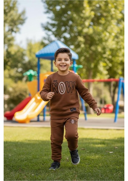 Erkek Çocuk Kışlık Eşofman Takımı Sweatshirt Alt Pamuklu Üç Iplik Şardonlu Günlük Kombin 3-4-5-6-7 Yaş modelleri