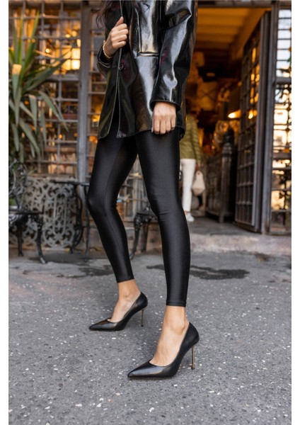 Carter Kadin Altın Gold Topuklu Galvanız Ökçe Stiletto modelleri