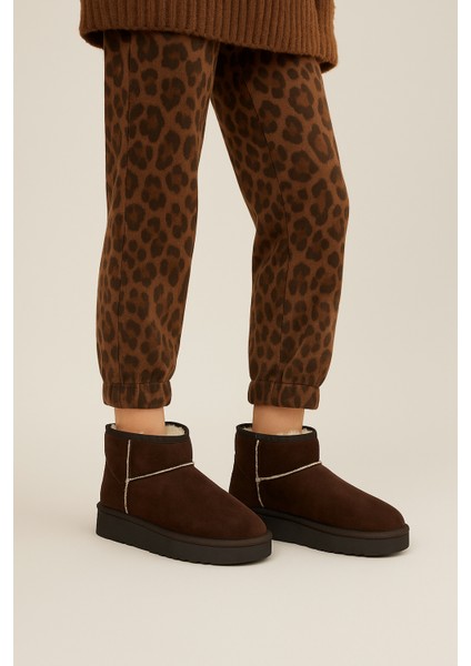 Süet Içi Kürklü Tüylü Kalın Taban Kadın Bot Uggg modelleri