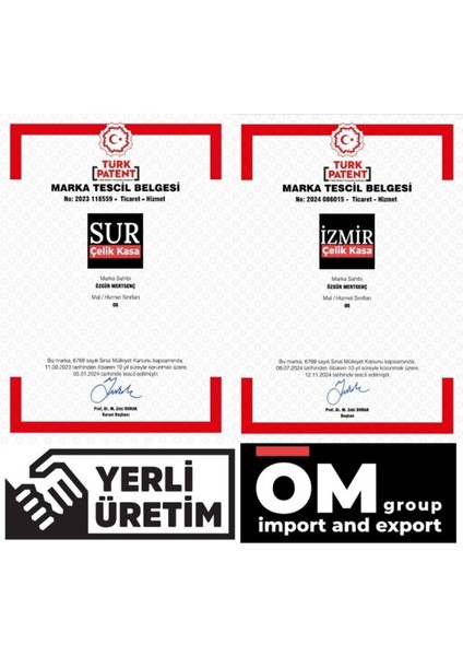 Sur Çelik Para Kasaları Yangına Dayanıklı 55 cm 90 kg Para Kasası