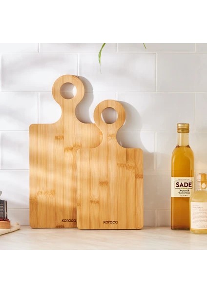 Kişiselleştirilebilir Karaca 2'li Kesme Tahtası Özel Isim ve Tasarımlı fırsatları