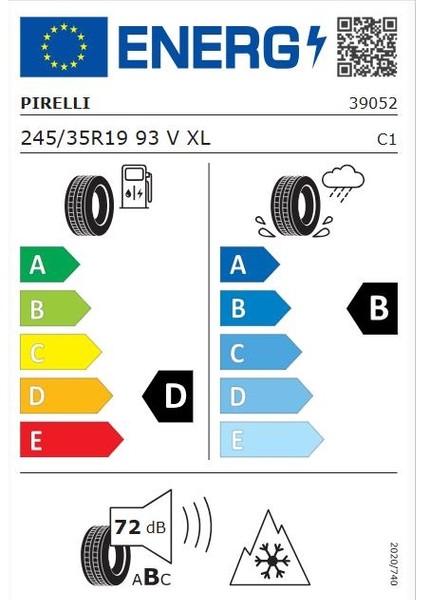 245/35 R19 93V Xl P Zero Winter Ao Oto Kış Lastiği (Üretim: 2025) fiyatları