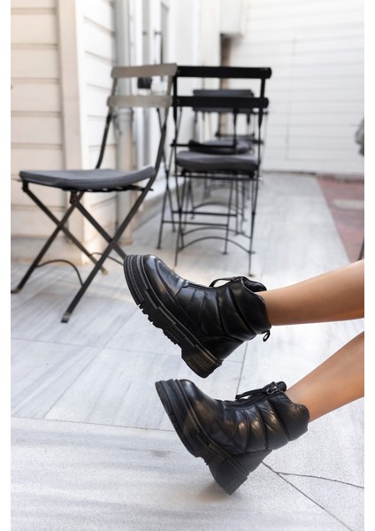 Zone Kadın Siyah Gercek Deri Bot fiyatları