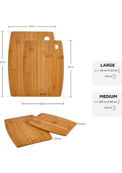 Kişiselleştirilebilir Karaca 2'li Kesme Tahtası Özel Isim ve Tasarımlı indirimleri