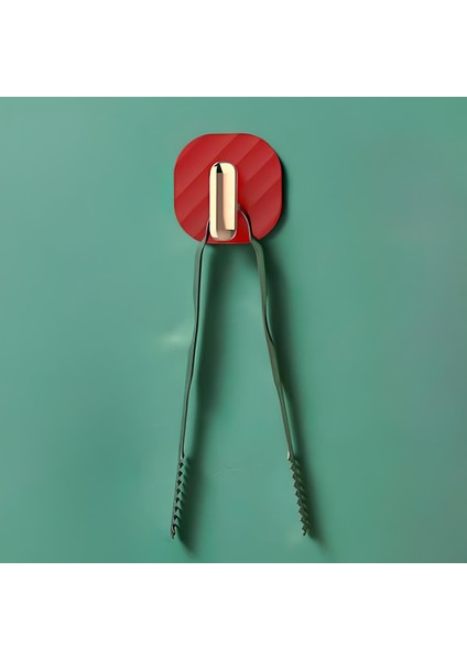 2li Yapışkanlı Retro Askılık Dolap Kapak Kulpu Kırmızı fiyatları