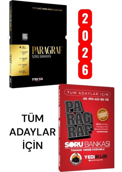 Tüm Adaylar Için Çözümlü Paragraf Soru Bankası-Marka 2026 Tüm Adaylar Paragraf Özetli Soru Bankası