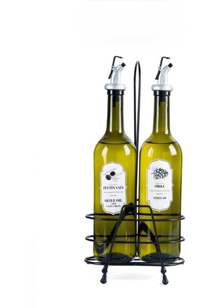 3 Parça 750 ml Cam Yağlık & Sirkelik Seti – Metal Standlı, Damlatmaz Başlıklı Cam Yağdanlık fiyatları