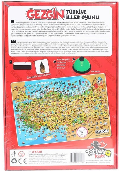 2290 Gezgin Türkiye Iller Oyunu -Tottreiq fiyatları
