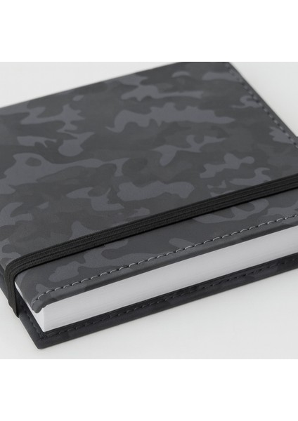 Siyah Kamuflaj Sert Kapaklı Çizgili Defter | 14X20 cm | 168 Yaprak | Günlük, Not Defteri, Ajanda modelleri
