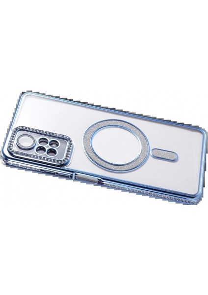 Xiaomi Redmi Note 12 Pro 4g Joke Simli Magneticsafe Kılıf - Mavi fırsatları