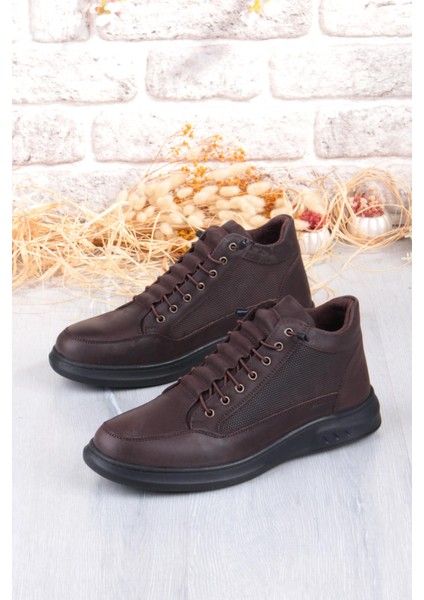 9014 Grezör Rahat Kauçuk Taban Orijinal Hakiki Deri Lastik Bağçıklı Erkek Bot fırsatları