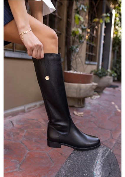 Denim Kadın Kahve Gercek Deri Çizme fiyatları