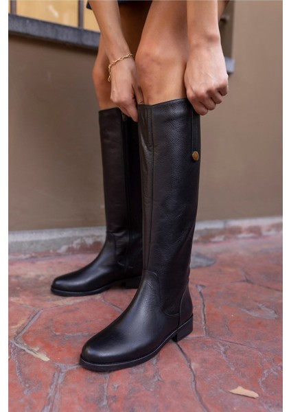 Denim Kadın Kahve Gercek Deri Çizme fırsatları