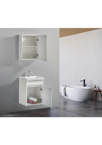 Sd Banyo Dolabı 50×38 Kople Mdf