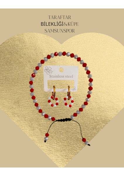 Kristal Taraftar Bilekliği ve Kristal Taraftar Çelik Küpe Tasafrar Aksesuar fiyatları