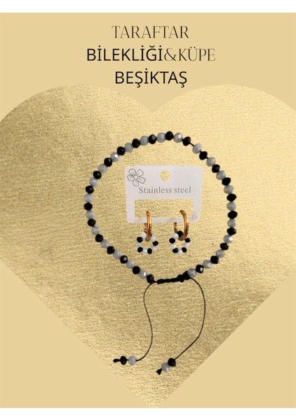 Kristal Taraftar Bilekliği ve Kristal Taraftar Çelik Küpe Tasafrar Aksesuar fırsatları