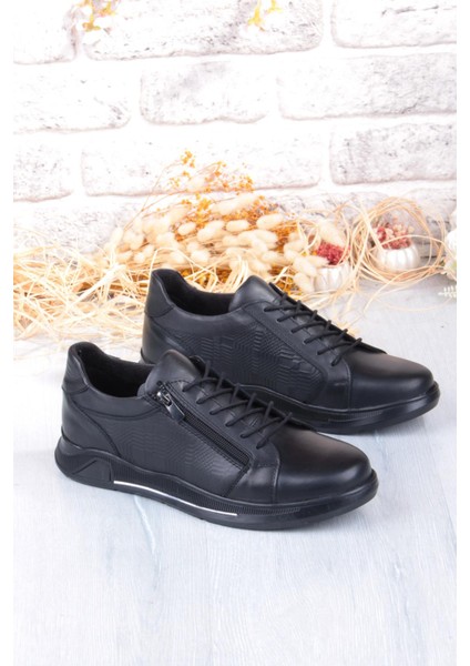 9082 Rahat Kauçuk Taban Orijinal Hakiki Deri Erkek Ayakkabı