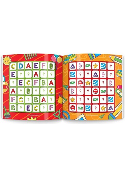 Çocuklar Için Sudoku Kitap Seti (3-8 Yaş Için- 8 Kitap - 700 Adet Sticker) fiyatları