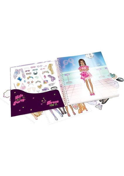 Topmodel Parti Çıkartma Kitabı Prti modelleri