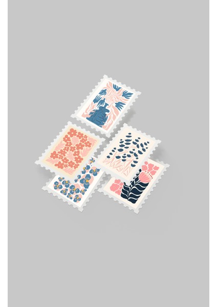 Çiçek & Botanik Temalı Pul Sticker Seti 20'li - Bullet Journal Ajanda Scrapbook indirimleri