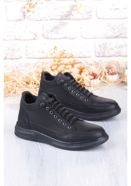 9014 Grezör Rahat Kauçuk Taban Orijinal Hakiki Deri Lastik Bağçıklı Erkek Bot