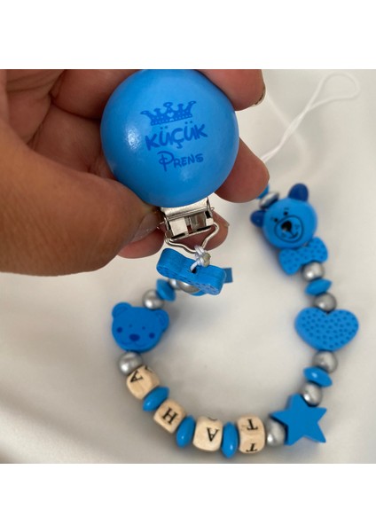 Isimli Emzik Zinciri – Doğal Ahşap Emzik Askısı – El Yapımı Bebek Hediyesi fiyatları