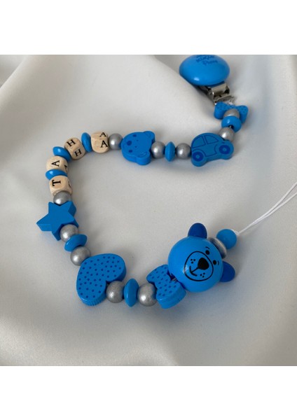 Isimli Emzik Zinciri – Doğal Ahşap Emzik Askısı – El Yapımı Bebek Hediyesi modelleri