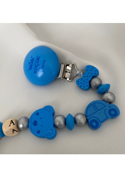 Isimli Emzik Zinciri – Doğal Ahşap Emzik Askısı – El Yapımı Bebek Hediyesi fırsatları