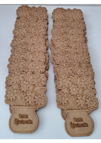 20'li Vazolu Çiçek Canım Öğretmenim Öğretmenler Günü Ahşap Aktivite Etkinlik Okul Sanat Seti modelleri