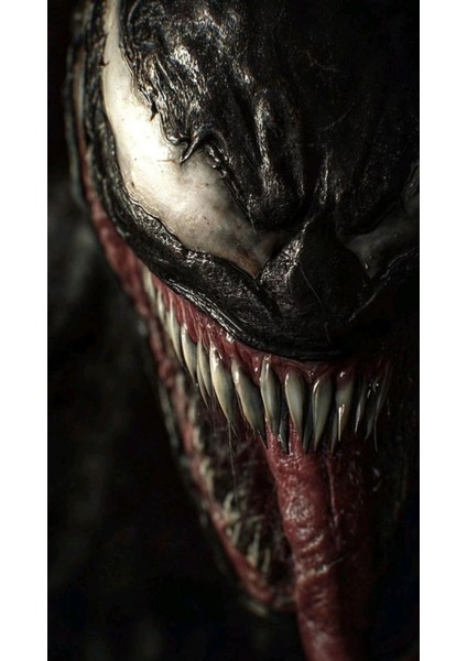 Venom Kapı Direk Kaplama Folyosu Baskılı Sticker Sağ-Sol 2 Adet 22*50 cm