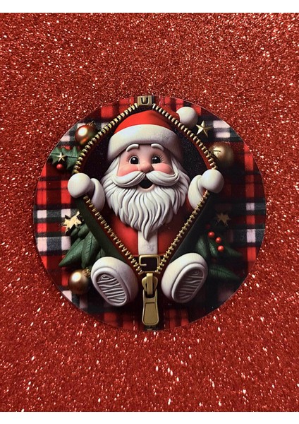 Zencefilli Kurabiye, Penguen, Kardan Adam ve Noel Baba 4'lü Bardak Altlığı Seti - Sünger Taban indirimleri