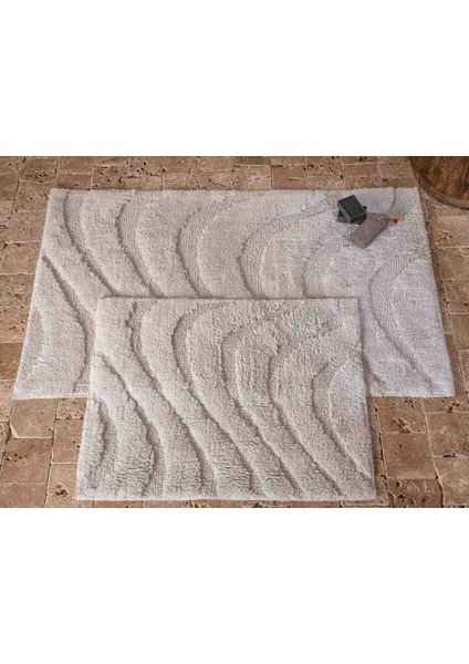 Zenon Banyo Paspası 2'li Açık Gri
