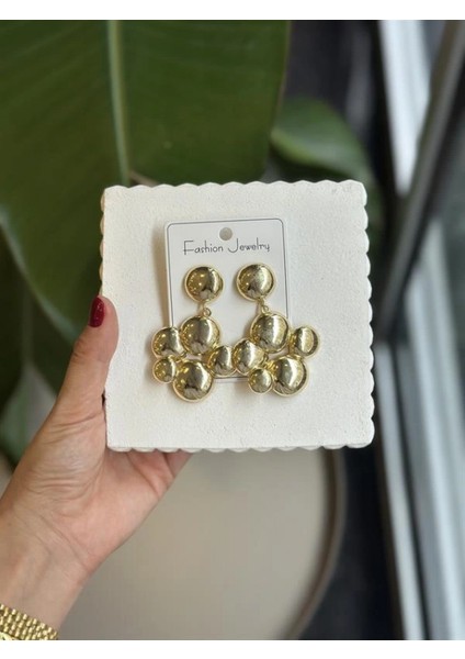 Ieg Metal Küpe - Altın