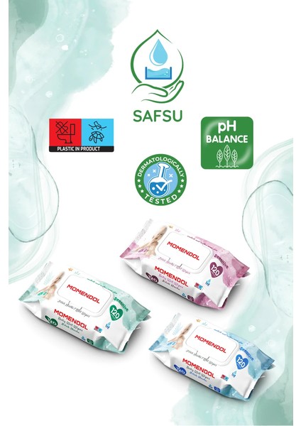 Momendol Islak Havlu 120LI - 3 x 120LI - 360 Yaprak