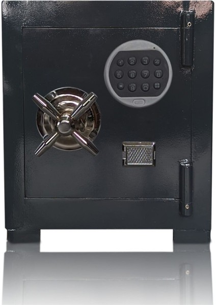 Sur Çelik Para Kasaları Şifreli Gizli Bölmeli Çelik Para Kasası Gri Özel Boya Sağlam Kaliteli 55 cm