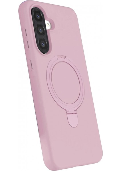 Samsung Galaxy A56 Regal Magsafe Standlı Kapak - Açık Pembe modelleri