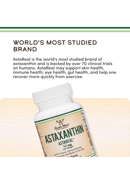 Astaxanthin 12MG Max Strength Antioksidan Eye Skin Health 60 Softgels fiyatları