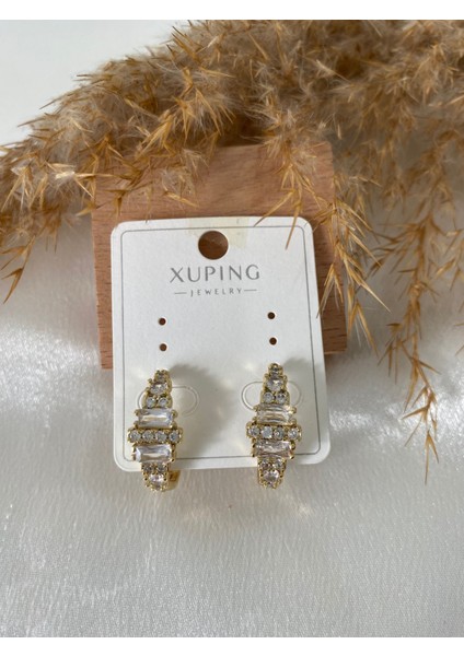 Dağınık Zirkon Taşlı Xupıng Çelik Küpe fiyatları