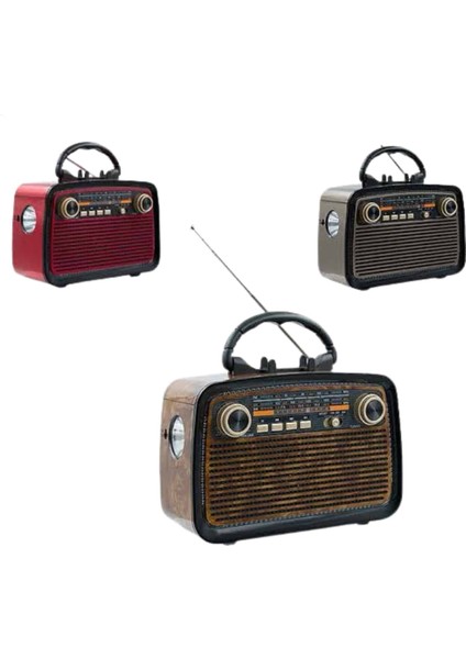 Ahşap Nostaljik Tasarımlı Bluetooth Radyo, Şık ve Şık Görünümlü Eski Tarz Ürün fırsatları