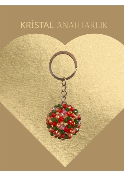 Kristal Boncuk Anahtarlık. Yılbaşı Süsü Her Türlü Aksesuar