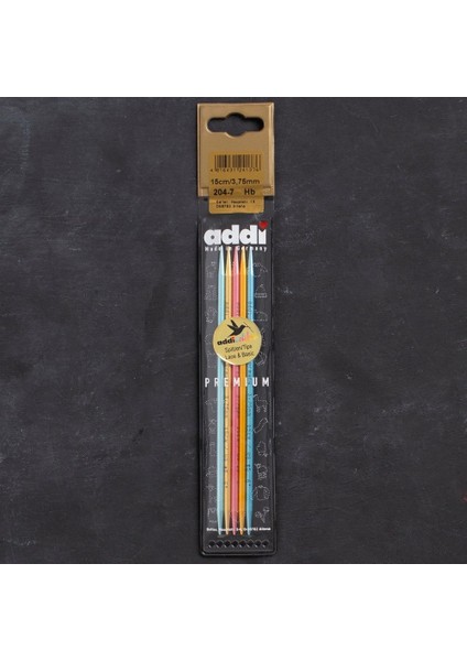 Addi Colibri 3,75MM 15CM Renkli Çorap Şişi - 204-7