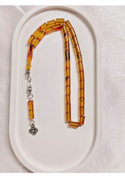 Sarı Kesme Kesim Toz Kehribar Tesbih fırsatları