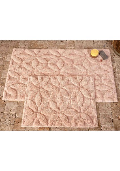 Rosa Banyo Paspası 2'li Pudra