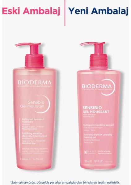 Bioderma Sensibio Foaming Gel Hassas ve Normal Ciltler Durulanan Micellar Yüz Temizleme Jeli 500 ml modelleri