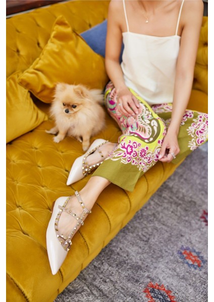 Nora Kadın Bej Siyah Piramit Trok Babet fırsatları