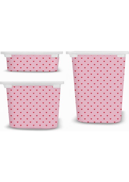 Trofast Kalp Temalı Sticker - Çocuk Odası Oyuncak Düzenleme Etiketi - Dayanıklı Folyo modelleri