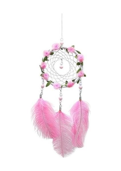 Adatak® El Yapımı Kuş Tüyü ve LED Işıklı Dekoratif Asma Düş Rüya Kapanı fırsatları