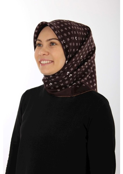 Twill Ipek Eşarp 4839230 - 331 - Kahverengi