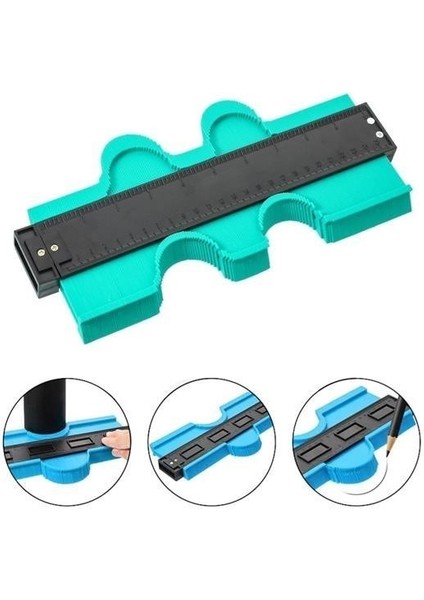 Adatak® Kontur Ölçüm Cihazı Ahşap Fayans Şekillendirme Kalıbı 24 cm