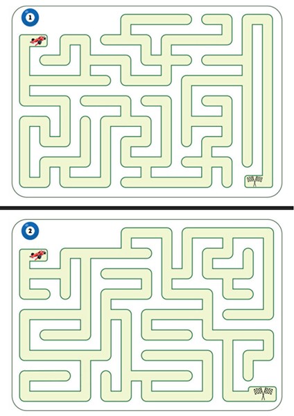 3-9 Yaş Kolaydan Zora Labirent Bulmaca Kitabı (Spiralli) modelleri